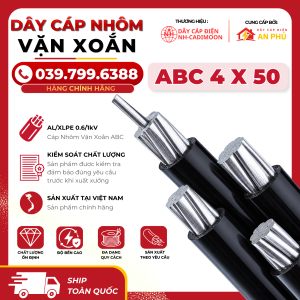 Dây Cáp Nhôm AXV 2×50 – Tải Đặc Biệt Lớn, Ổn Định, Giá Cạnh Tranh